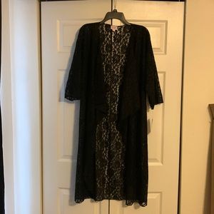 LuLaRue Black Lace Shirley Kimono